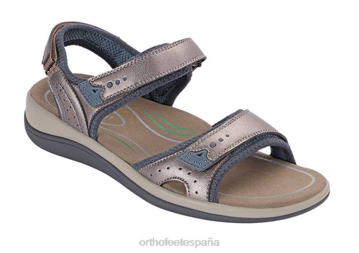 correa_bidireccional_malibu_mujer_orthofeet_00dt17_estano_sandalias.jpg correa bidireccional malibu mujer Orthofeet 00DT17 estaño sandalias - Image 1