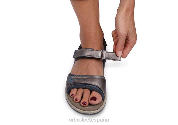 correa bidireccional malibu mujer Orthofeet 00DT19 marrón sandalias - Image 4