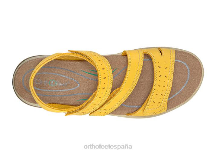 correa bidireccional naxos mujer Orthofeet 00DT13 amarillo sandalias - Image 3