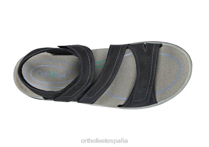 correa bidireccional naxos mujer Orthofeet 00DT15 negro sandalias - Image 3