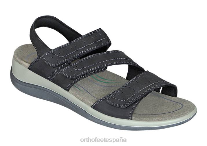 correa bidireccional naxos mujer Orthofeet 00DT15 negro sandalias - Image 1
