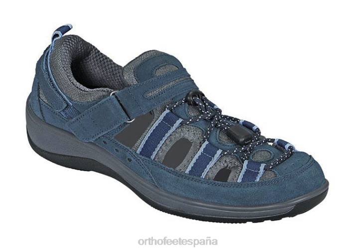 correa_de_tacon_de_napoles_mujer_orthofeet_00dt35_azul_sandalias.jpg correa de tacón de nápoles mujer Orthofeet 00DT35 azul sandalias - Image 1