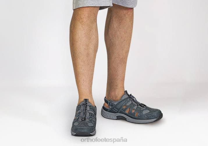 correa de talón alpino hombres Orthofeet 00DT123 gris sandalias - Image 2