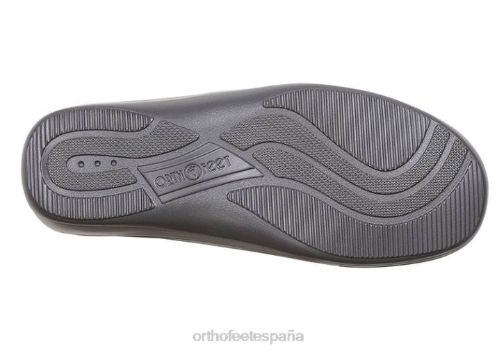 correa de talón verona mujer Orthofeet 00DT37 negro sandalias - Image 5