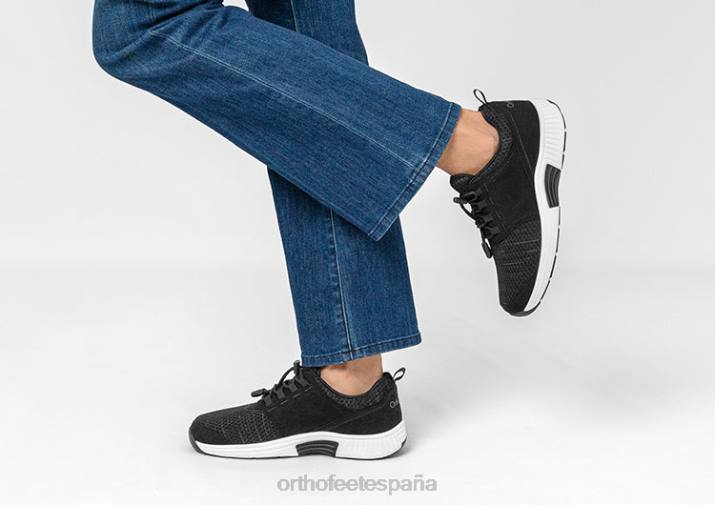 francis sin corbata mujer Orthofeet 00DT55 negro zapatillas - Image 2