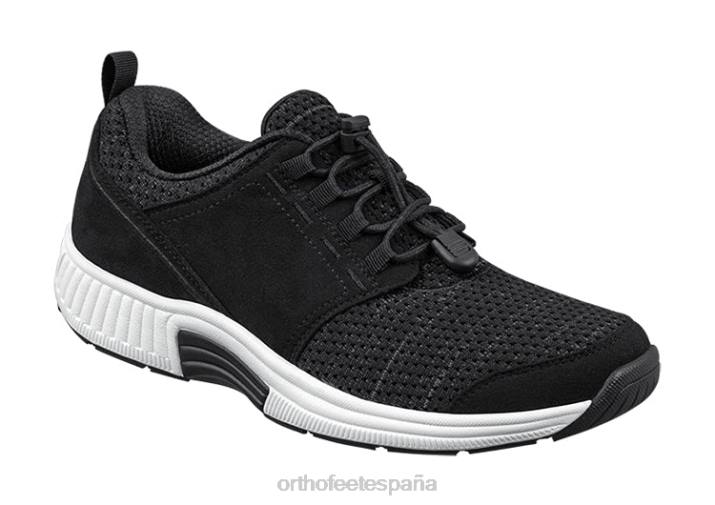 francis sin corbata mujer Orthofeet 00DT55 negro zapatillas - Image 1
