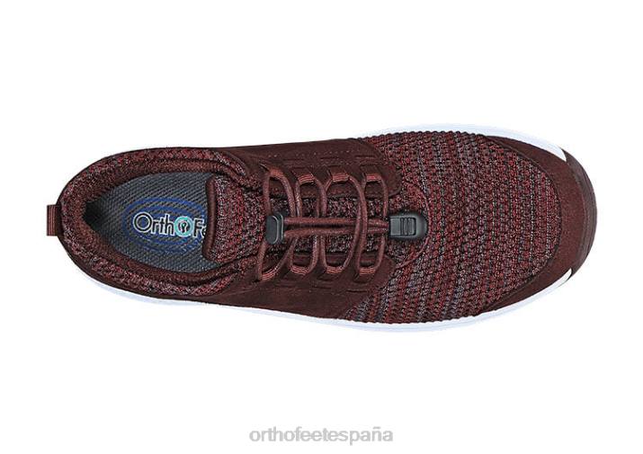francis sin corbata mujer Orthofeet 00DT58 granate zapatillas - Image 6