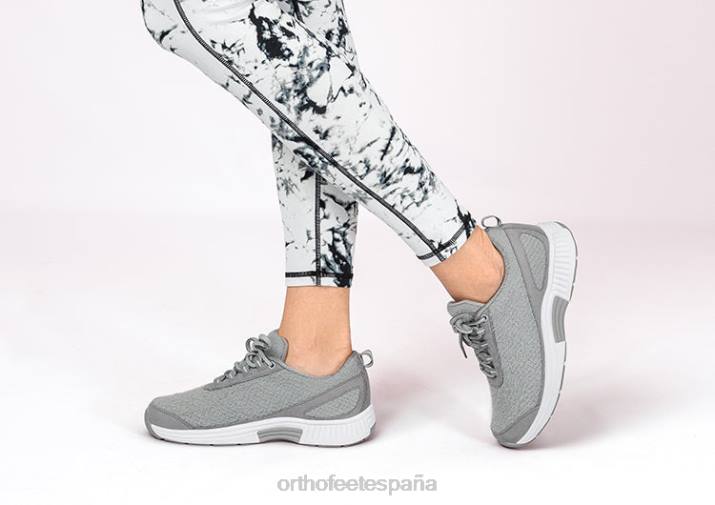 lana de coral mujer Orthofeet 00DT51 gris zapatillas - Image 2