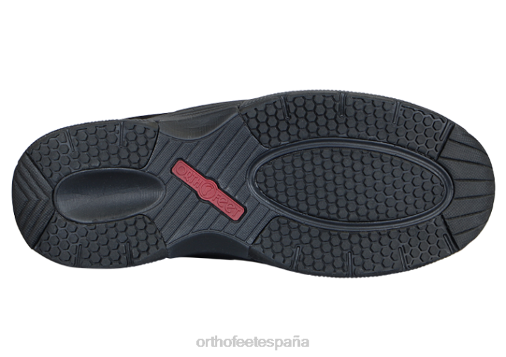 monterey bay sin corbata hombres Orthofeet 00DT143 negro zapatillas - Image 2