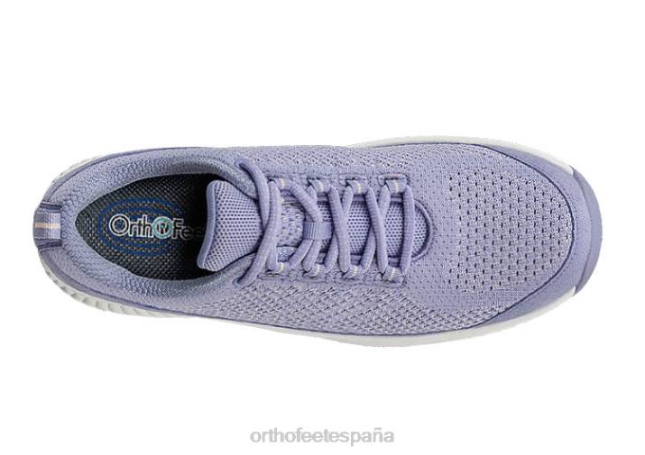 punto coralino elástico mujer Orthofeet 00DT45 lavanda zapatillas - Image 5