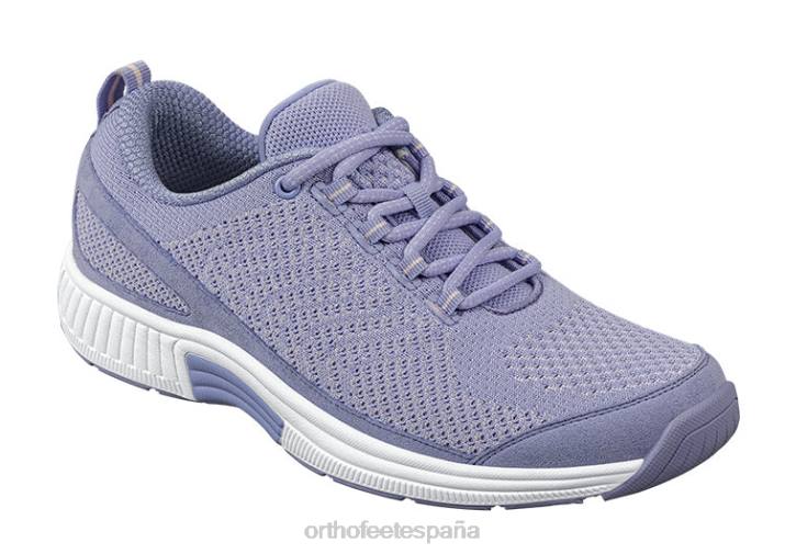 punto coralino elástico mujer Orthofeet 00DT45 lavanda zapatillas - Image 1