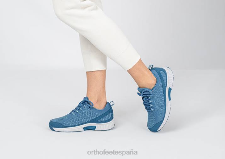 punto coralino elástico mujer Orthofeet 00DT46 azul zapatillas - Image 2