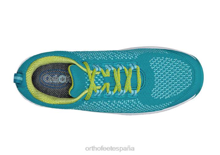 punto coralino elástico mujer Orthofeet 00DT48 turquesa zapatillas - Image 5