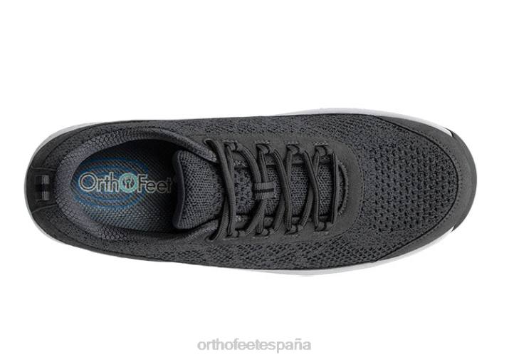 punto elástico de lava hombres Orthofeet 00DT130 gris oscuro zapatillas - Image 5
