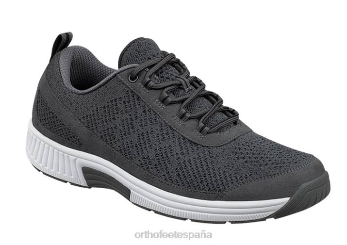 punto elástico de lava hombres Orthofeet 00DT130 gris oscuro zapatillas - Image 1