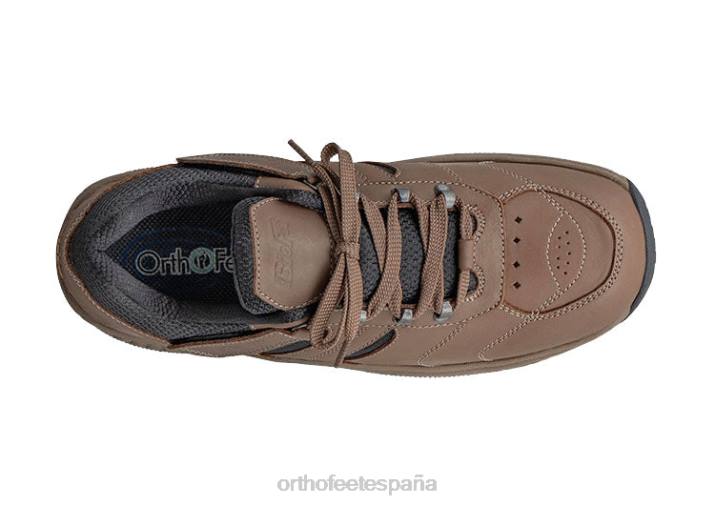 shreveport sin corbata hombres Orthofeet 00DT148 marrón zapatillas - Image 5