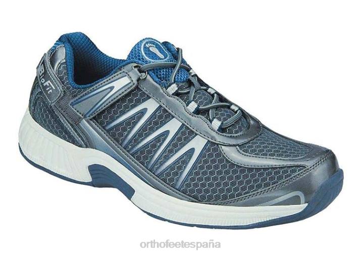 sprint sin corbata hombres Orthofeet 00DT136 gris zapatillas - Image 1
