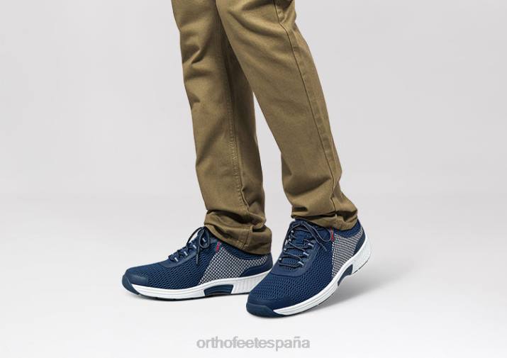 tramo de agua de borde hombres Orthofeet 00DT133 azul zapatillas - Image 2