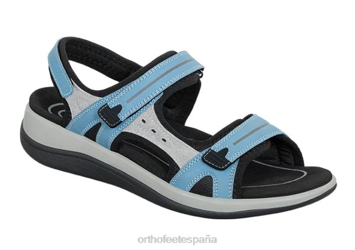 venecia_mujer_orthofeet_00dt3_azul_sandalias.jpg Venecia mujer Orthofeet 00DT3 azul sandalias - Image 1
