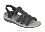 amalfi mujer Orthofeet 00DT10 negro sandalias