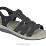 amalfi mujer Orthofeet 00DT10 negro sandalias