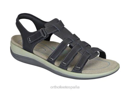 amalfi mujer Orthofeet 00DT10 negro sandalias