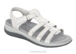 amalfi mujer Orthofeet 00DT8 serpiente blanca sandalias