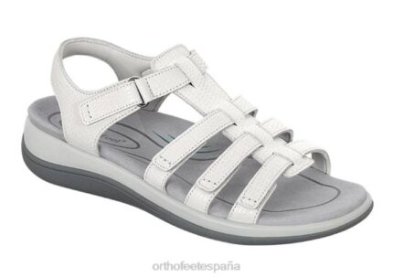 amalfi mujer Orthofeet 00DT8 serpiente blanca sandalias
