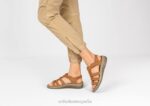 amalfi mujer Orthofeet 00DT9 camello sandalias - Image 2
