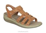 amalfi mujer Orthofeet 00DT9 camello sandalias