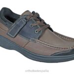 baton rouge sin corbata hombres Orthofeet 00DT167 marrón zapatos casuales