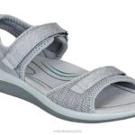 calipso mujer Orthofeet 00DT20 gris sandalias