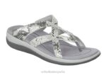 clio mujer Orthofeet 00DT28 serpiente blanca sandalias