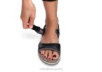 correa bidireccional malibu mujer Orthofeet 00DT16 negro sandalias - Image 3