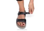 correa bidireccional malibu mujer Orthofeet 00DT16 negro sandalias - Image 4