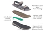 correa bidireccional malibu mujer Orthofeet 00DT17 estaño sandalias - Image 6
