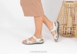 correa bidireccional malibu mujer Orthofeet 00DT18 hueso sandalias - Image 2