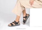 correa bidireccional naxos mujer Orthofeet 00DT15 negro sandalias - Image 2