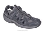correa de talón alpino hombres Orthofeet 00DT123 gris sandalias