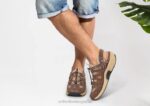 correa de talón alpino hombres Orthofeet 00DT124 marrón sandalias - Image 2