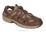correa de talón alpino hombres Orthofeet 00DT124 marrón sandalias