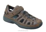 correa de talón de agua clara hombres Orthofeet 00DT125 marrón sandalias