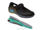correa de talón sanibel mujer Orthofeet 00DT107 negro zapatos casuales - Image 6