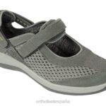 correa de talón sanibel mujer Orthofeet 00DT108 gris oliva zapatos casuales