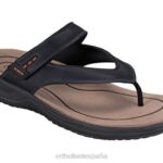 eldorado hombres Orthofeet 00DT121 negro sandalias