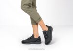 encaje coral sin anudar mujer Orthofeet 00DT50 encaje coral sin anudar negro zapatillas - Image 2