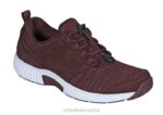 francis sin corbata mujer Orthofeet 00DT58 granate zapatillas
