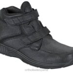 garganta del glaciar hombres Orthofeet 00DT157 negro botas