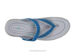 gayá mujer Orthofeet 00DT26 azul sandalias - Image 3