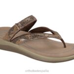 gayá mujer Orthofeet 00DT27 marrón sandalias